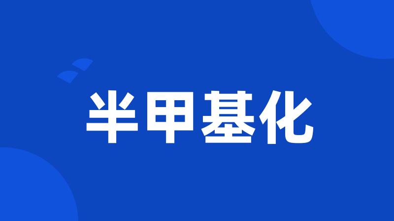 半甲基化
