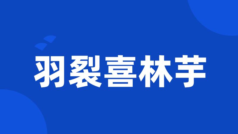 羽裂喜林芋