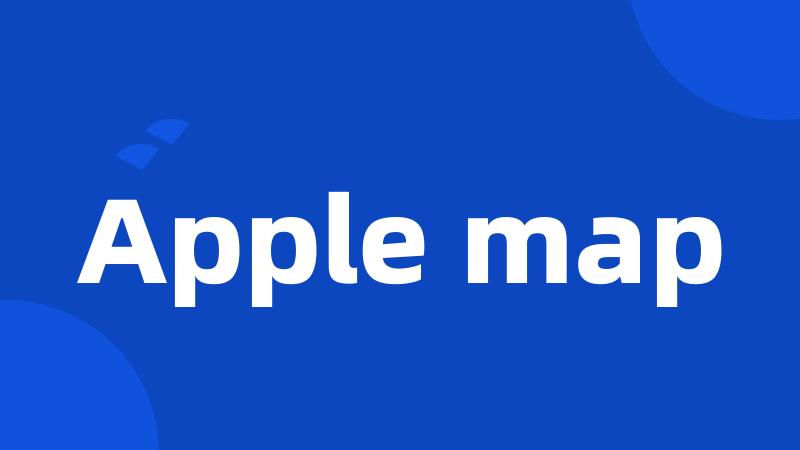 Apple map