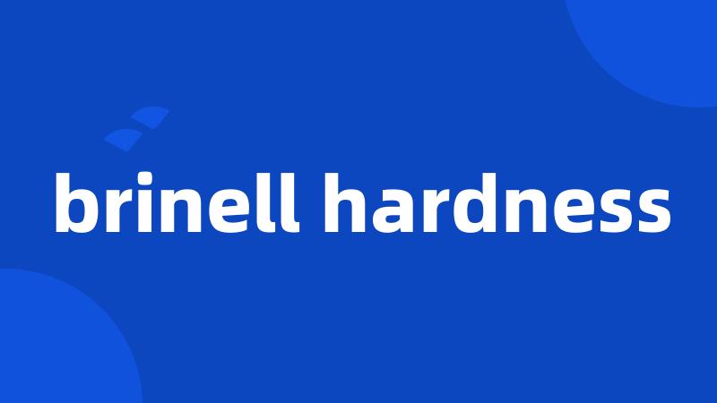 brinell hardness