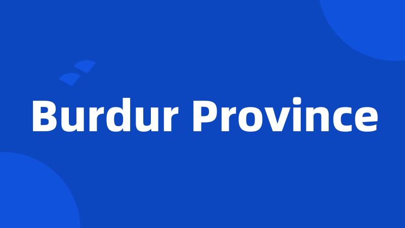 Burdur Province