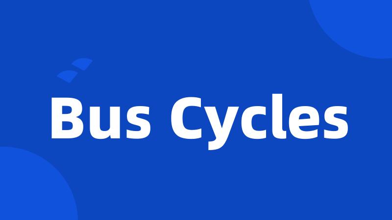 Bus Cycles