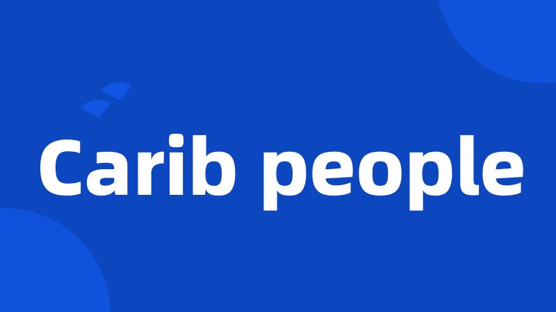 Carib people