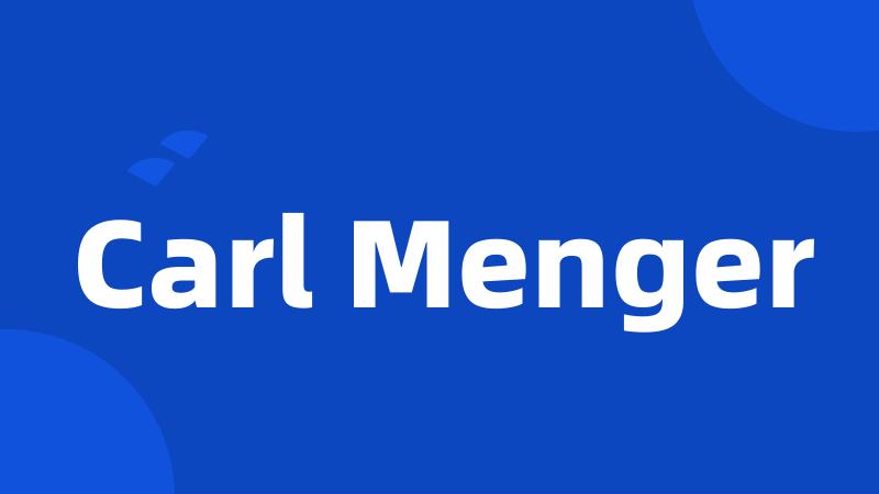 Carl Menger