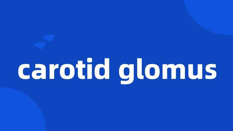 carotid glomus