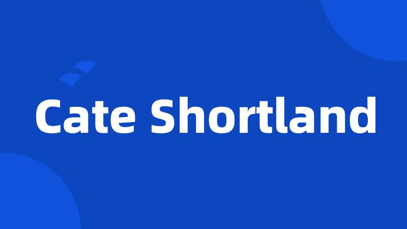 Cate Shortland