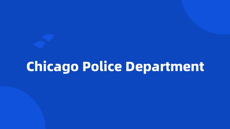 Chicago Police Department