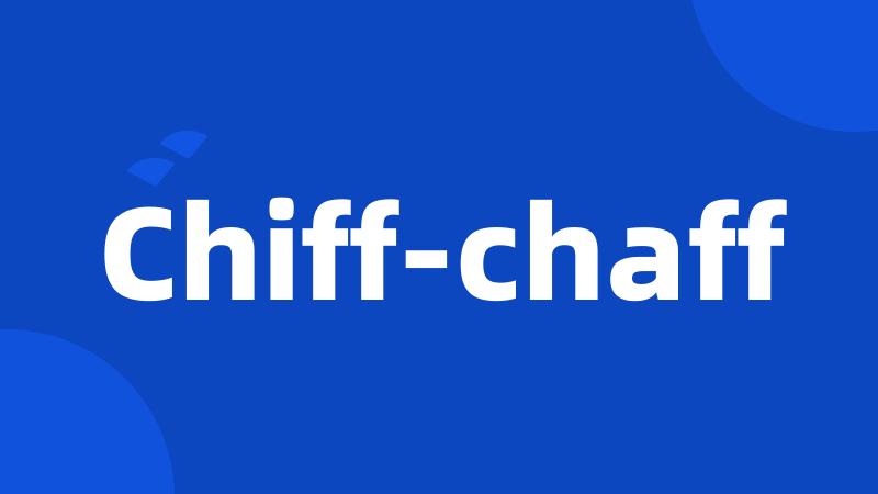 Chiff-chaff