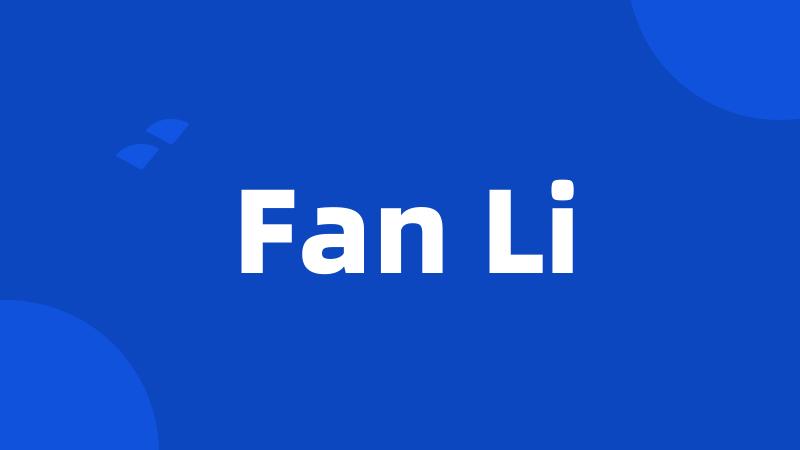 Fan Li