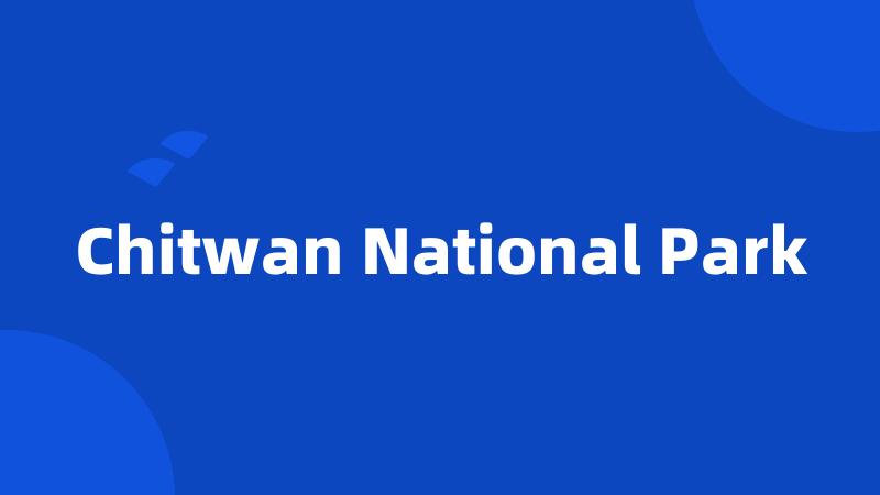 Chitwan National Park