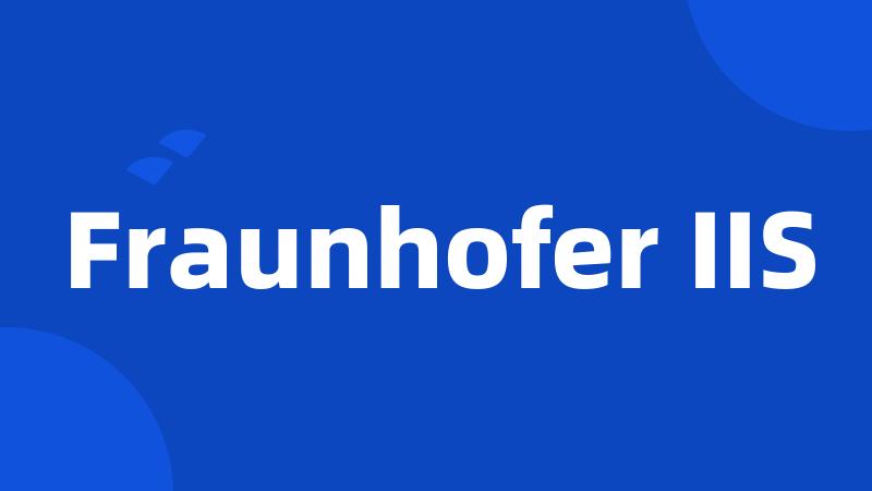 Fraunhofer IIS