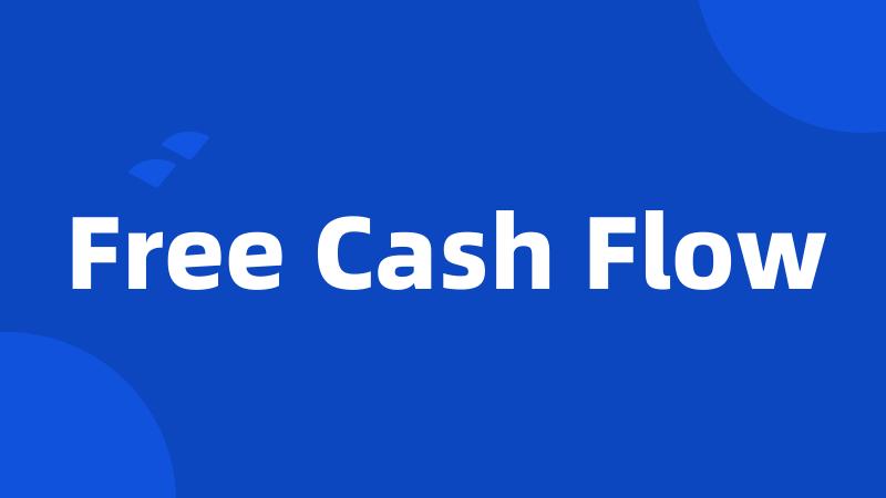 Free Cash Flow