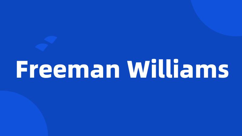 Freeman Williams