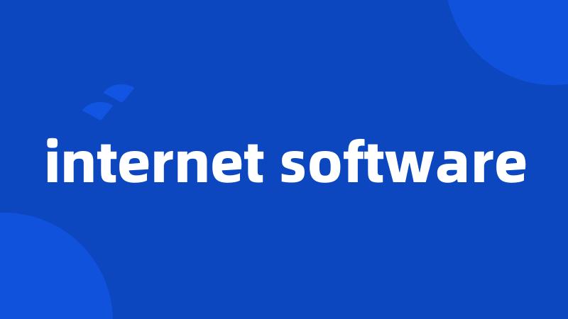 internet software