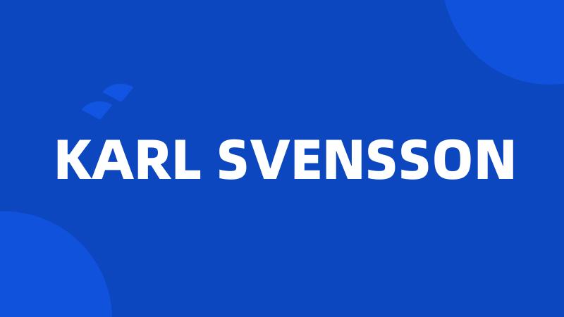 KARL SVENSSON