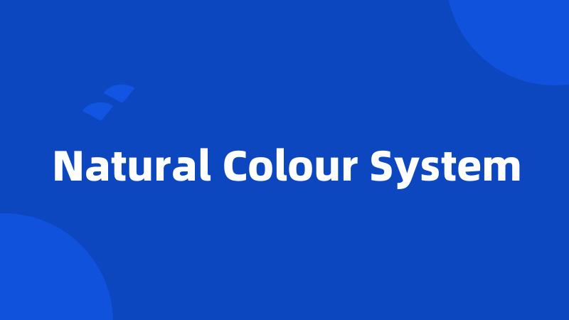 Natural Colour System