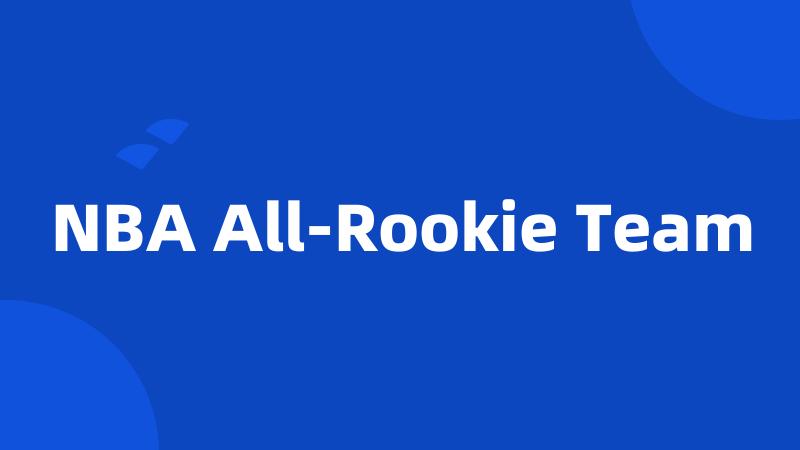 NBA All-Rookie Team