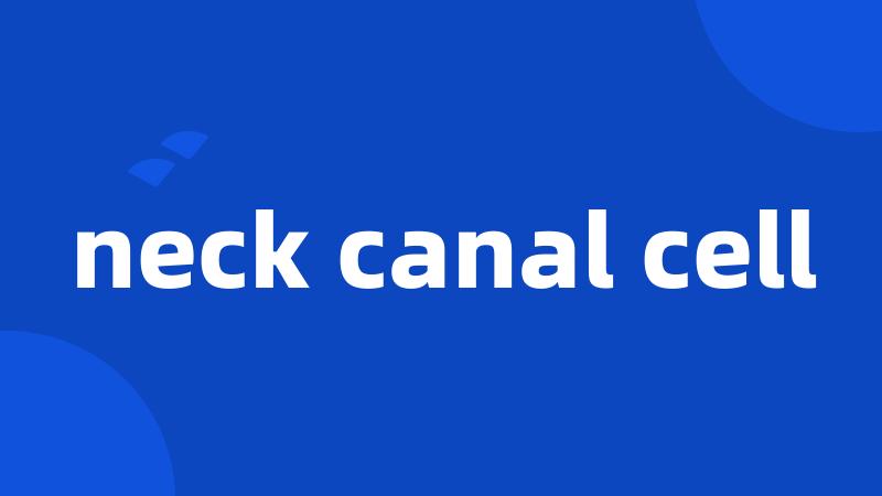 neck canal cell