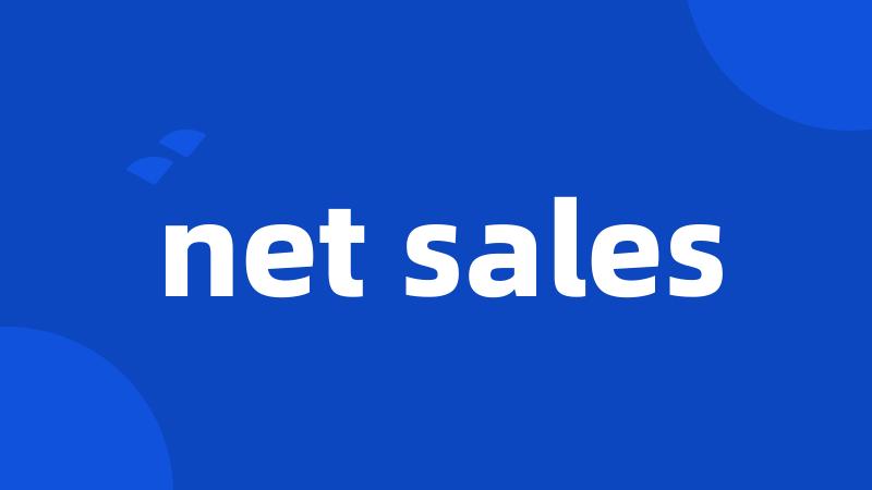 net sales