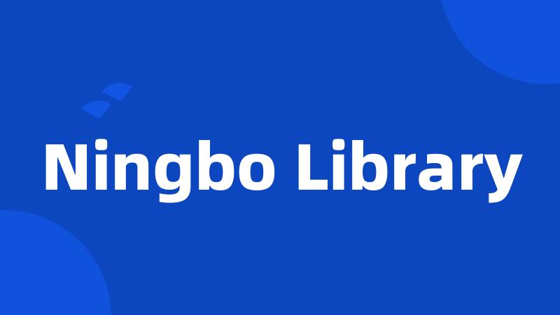 Ningbo Library
