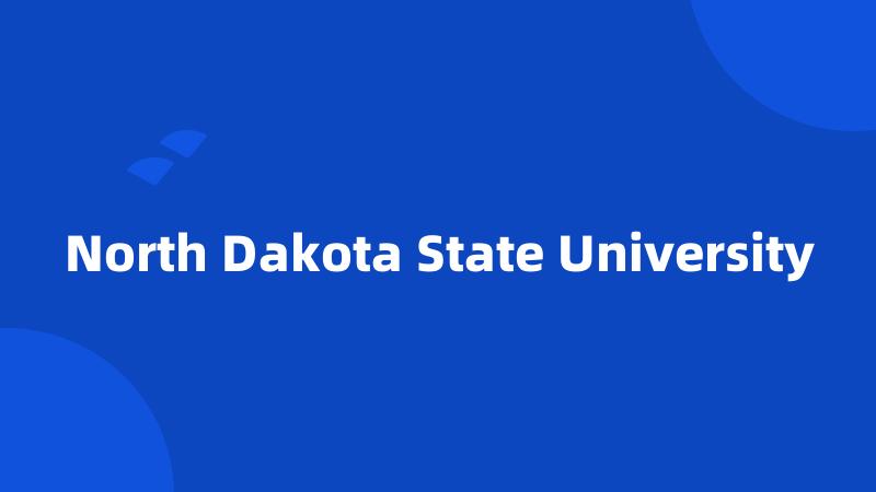 North Dakota State University