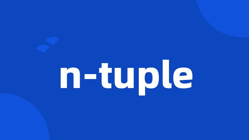 n-tuple