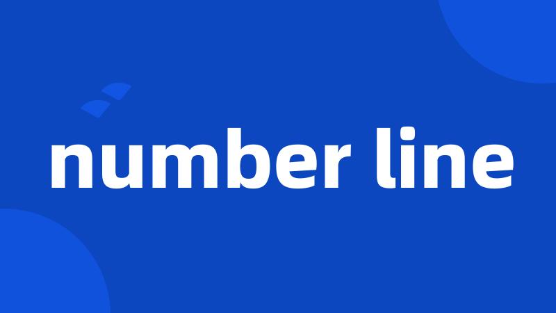 number line