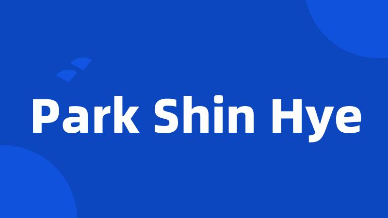 Park Shin Hye