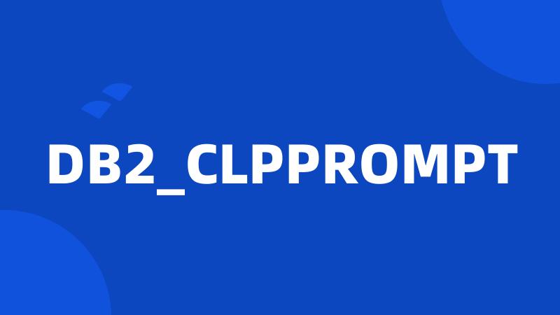 DB2_CLPPROMPT