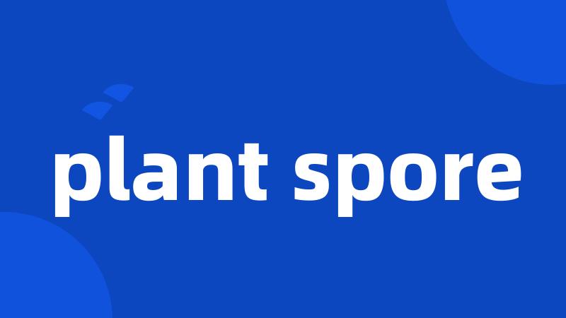 plant spore