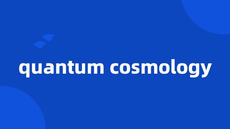 quantum cosmology