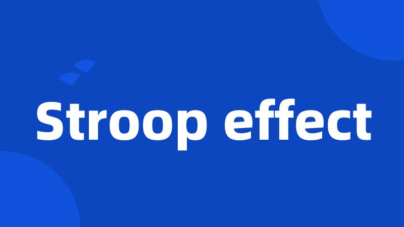 Stroop effect