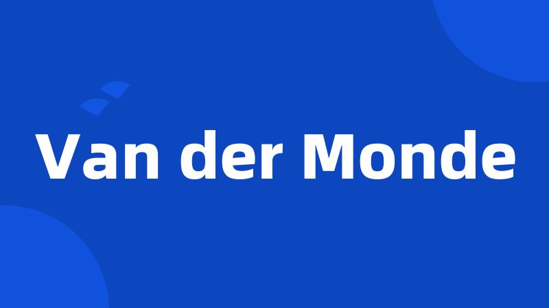 Van der Monde
