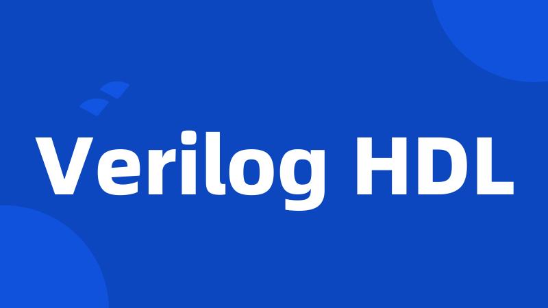 Verilog HDL