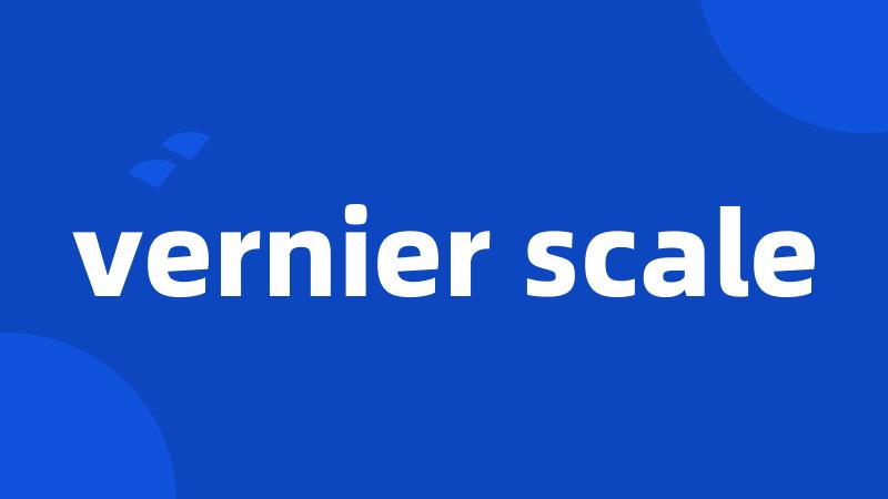vernier scale