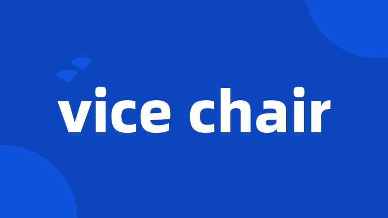 vice chair