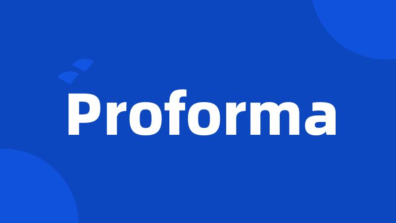 Proforma