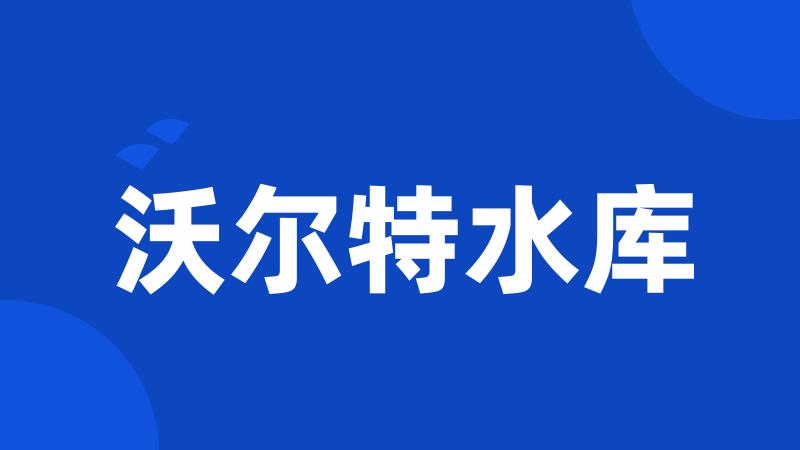 沃尔特水库