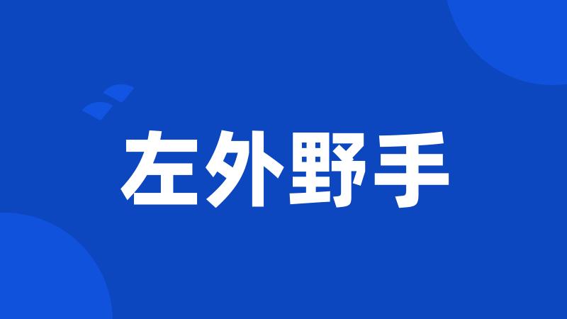 左外野手
