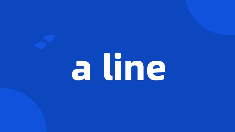 a line