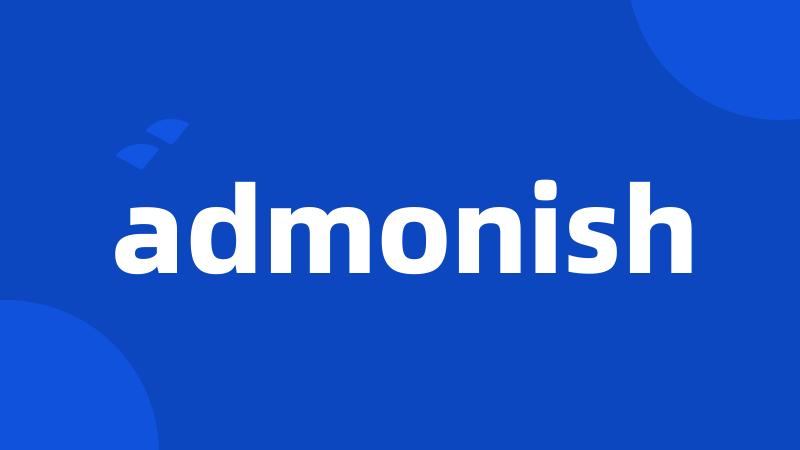 admonish