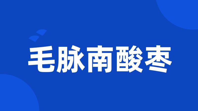 毛脉南酸枣
