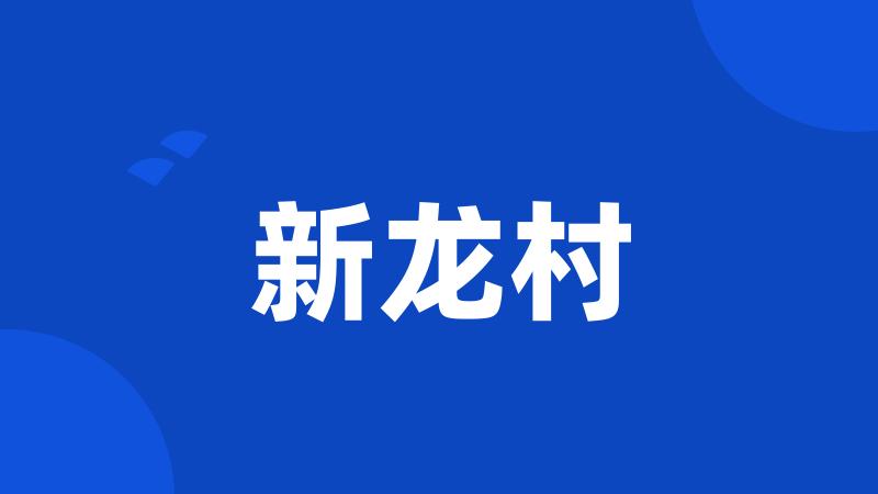 新龙村