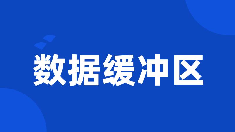 数据缓冲区