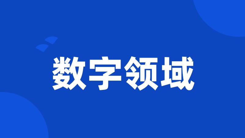 数字领域