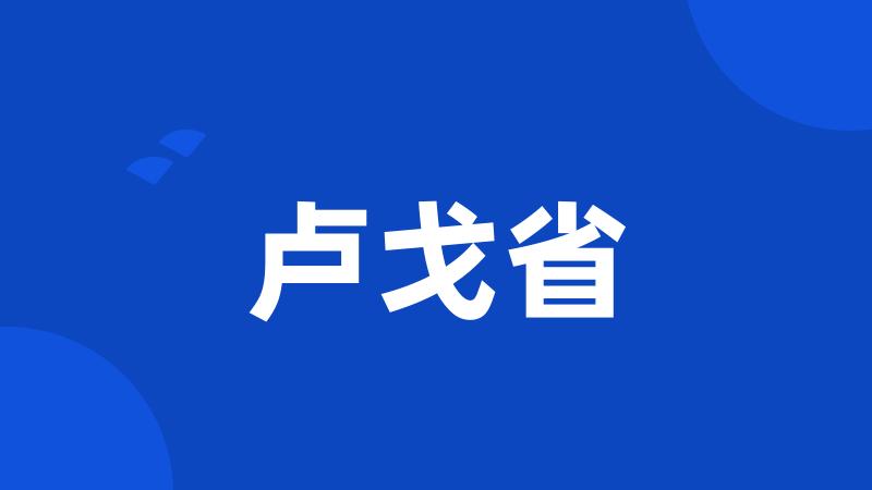卢戈省