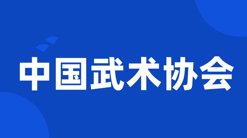 中国武术协会