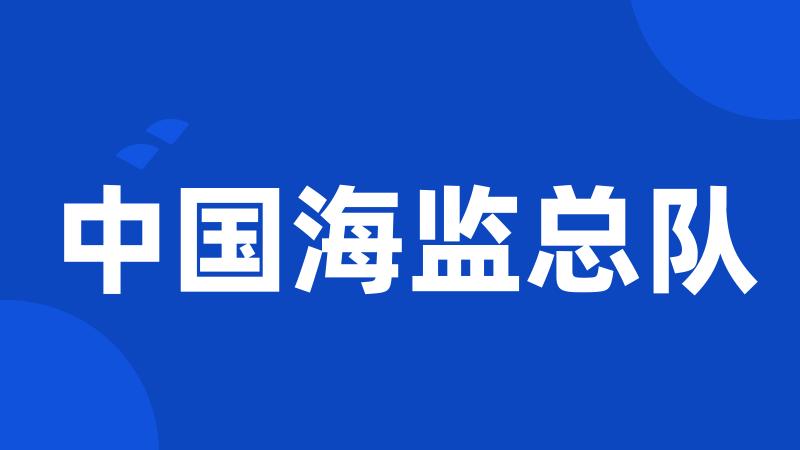 中国海监总队