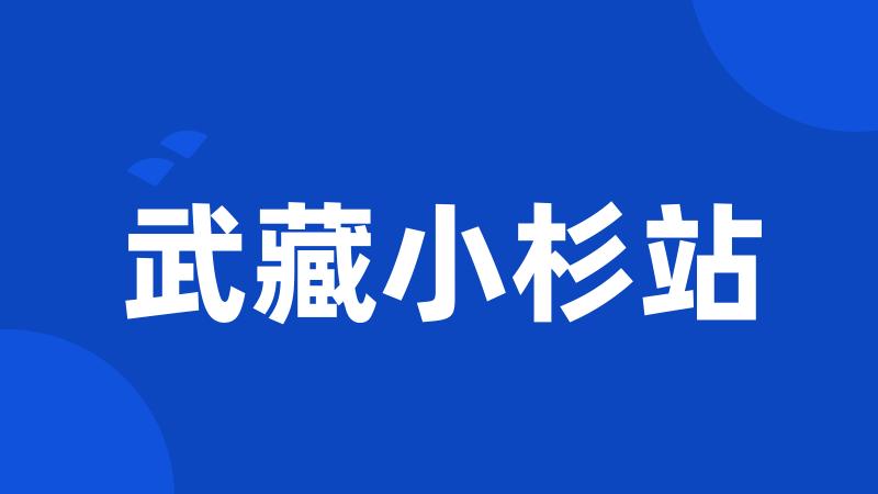 武藏小杉站