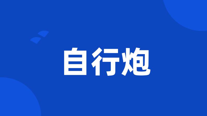 自行炮